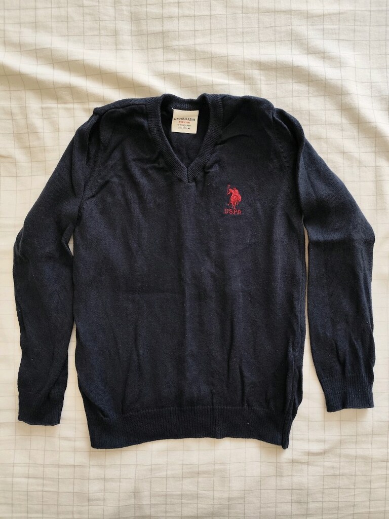 US Polo Assn 6-7 Yaş kazak sayılı giyildi leke solma yok alana hayırlı