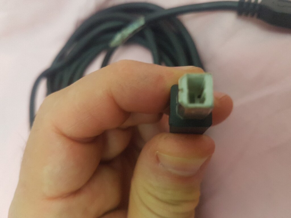 2 adet 3 Metre USB Yazıcı Kablosu Hp- Canon-Brother Printer Kablo siya - 8