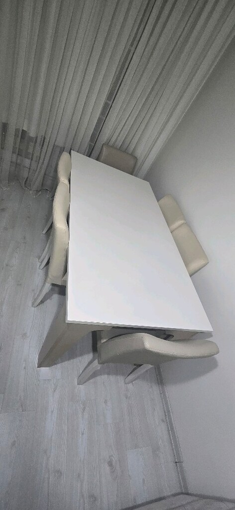 Şık Tasarımıyla Açılır Yemek Masası Takımı | 6 Sandalyeli | Bazalı - 8