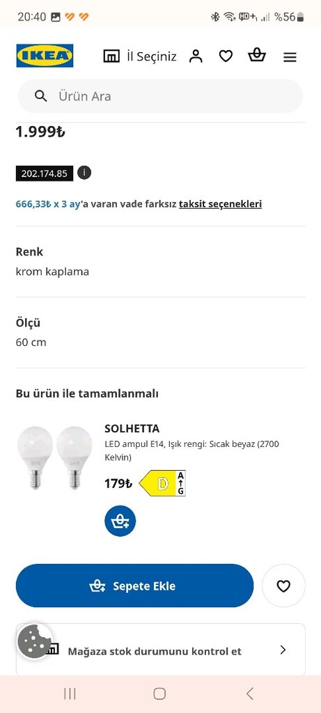 ikea musık Led - 2