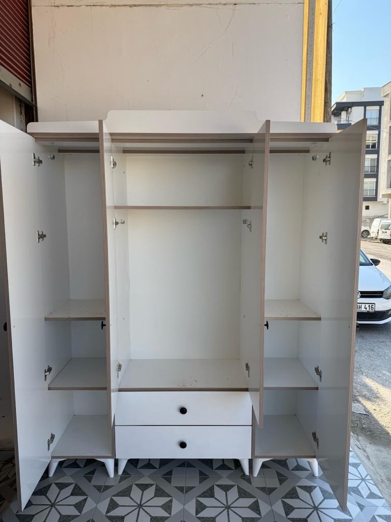 ultra lüks 4 kapaklı dolap sıfır ürün dev kampanya adrese teslim - 2