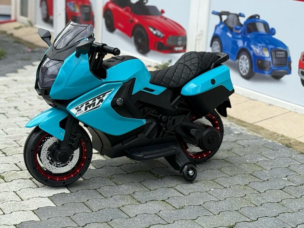 12 VOLT TURKUAZ MAVİ MOTOR - 3