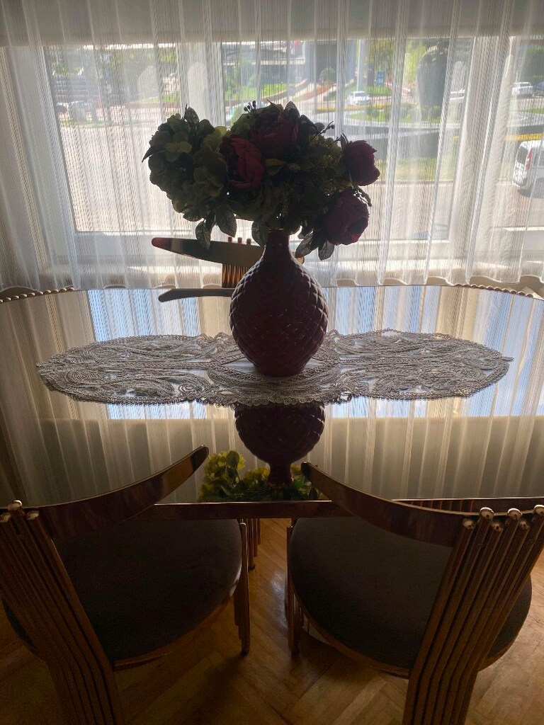 kahverengi şık masa - 3