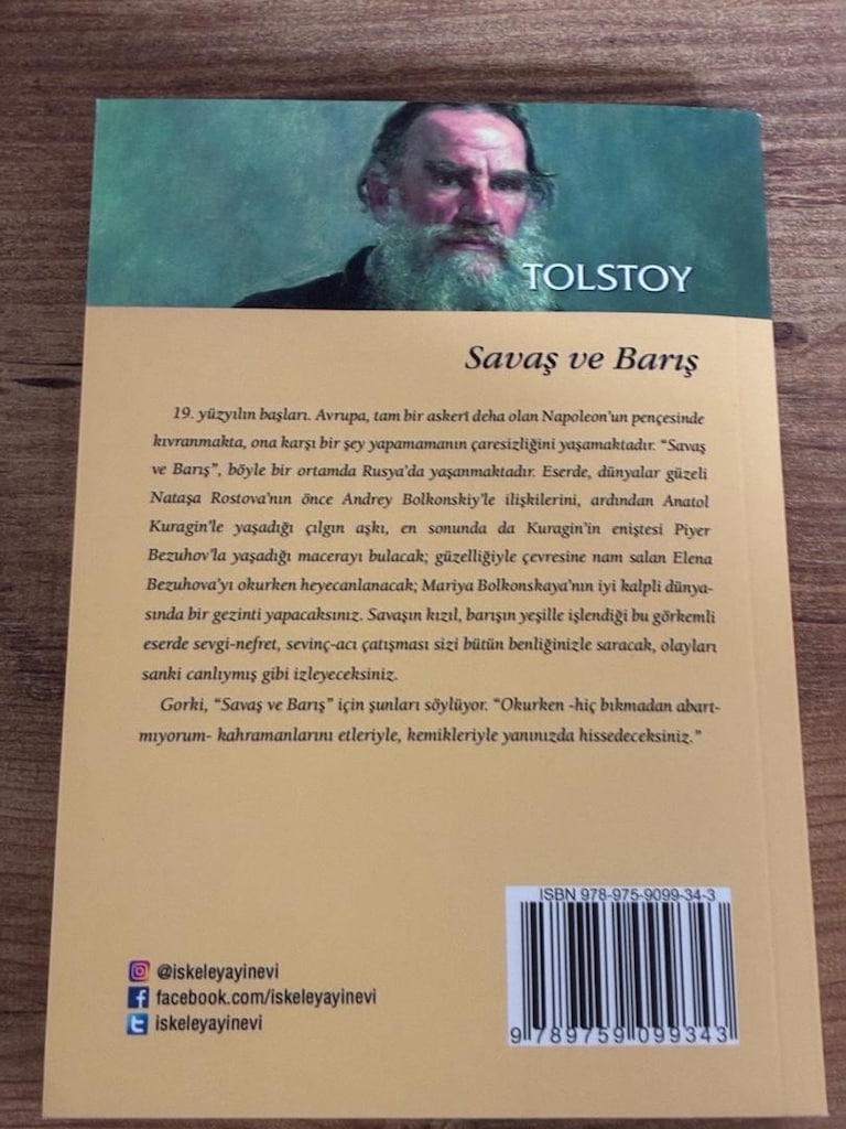 savaş ve barış Tolstoy tek cilt - 3
