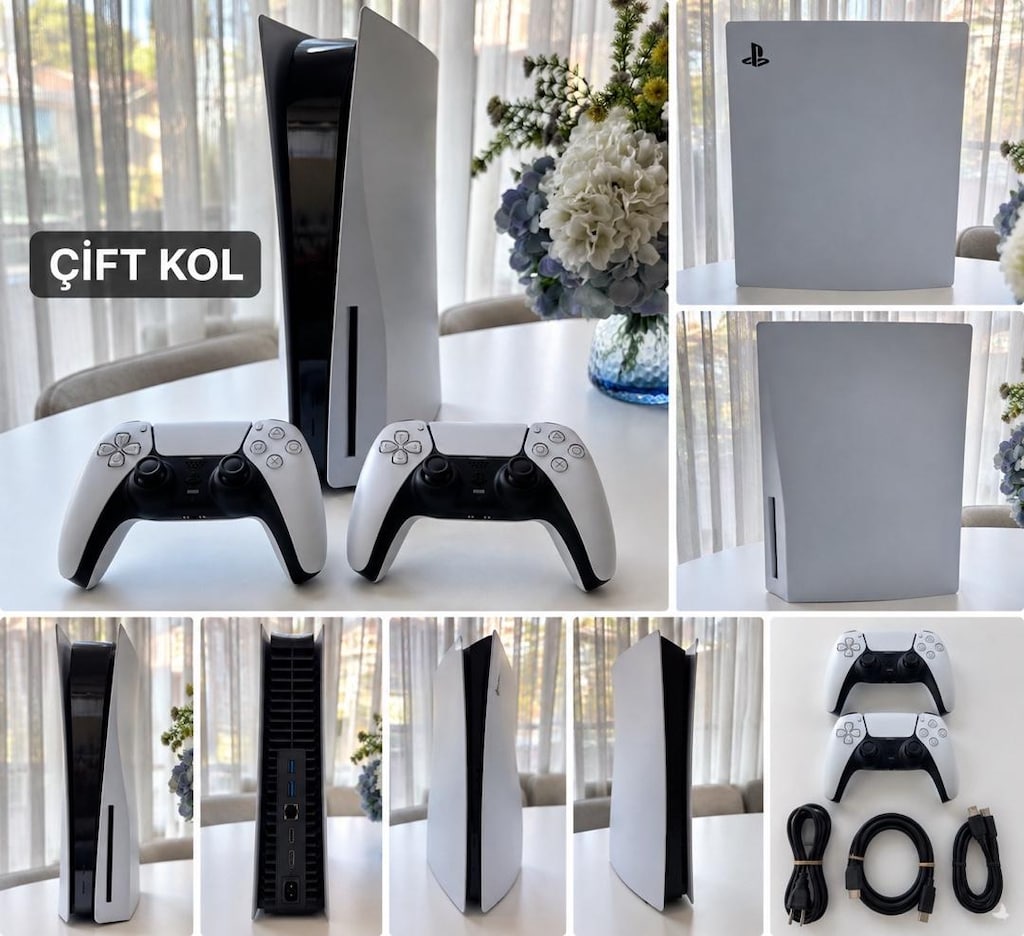 Satılık PS5 Diskli Kasa + 2 Adet Orijinal DualSense Kol - 2