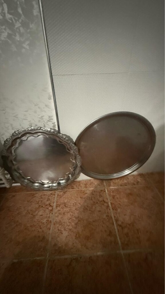 iki adet celik sini tepsi - 2