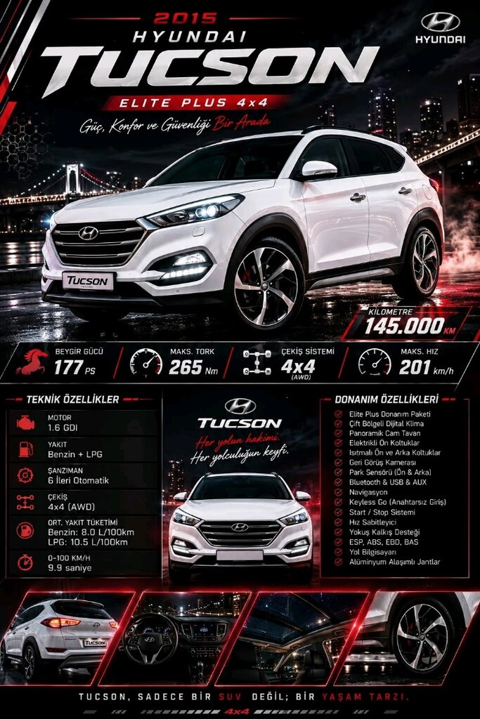 TUSCON 2015 MODE ELİTE PLUS 4×4 - 13