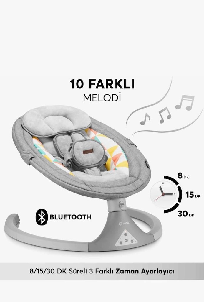 Elele Dormire Elektrikli Otomatik Sallanan Ana Kucağı - 4
