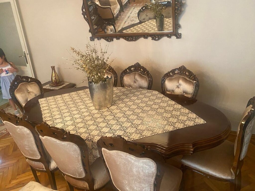 Oymalı Salon Takımı Antika Vintage (Hediyeli) - 9