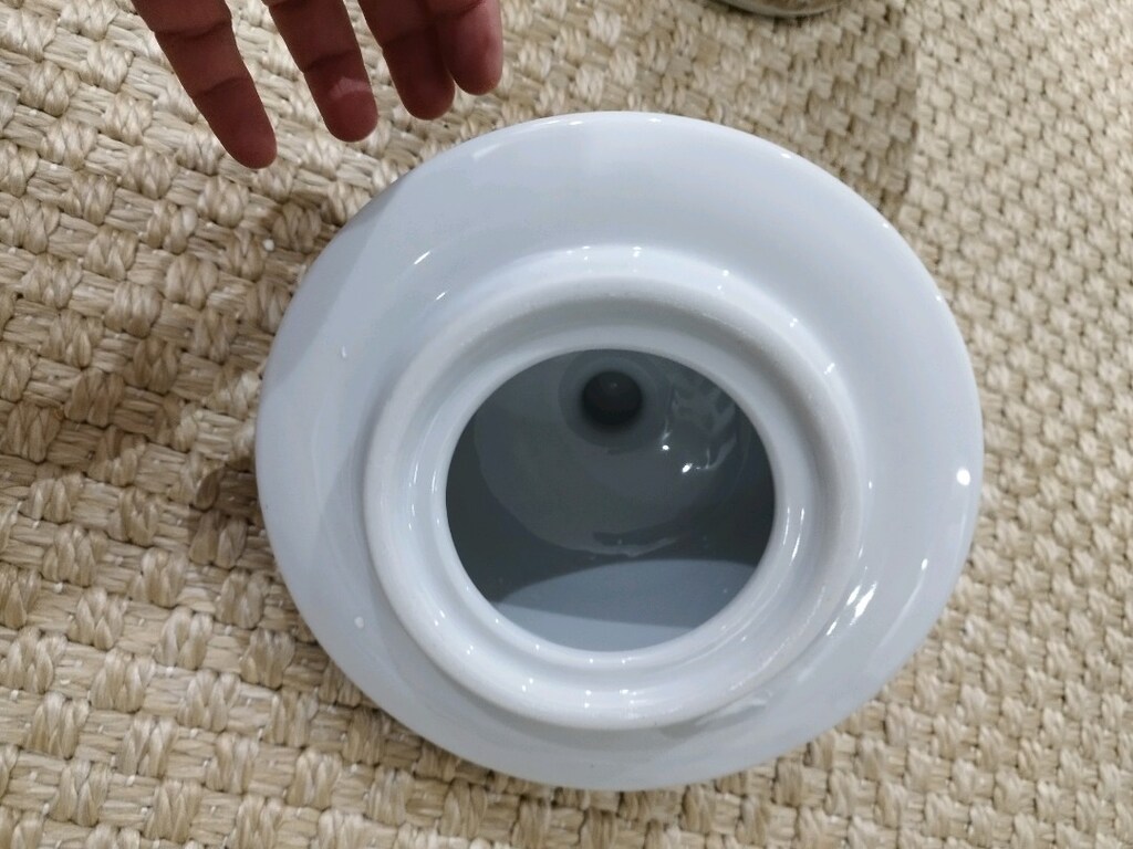 Yargıcı Home Kapaklı Seramik Vazo Dekoratif Küp Ağız Kısmından Kusurlu - 3