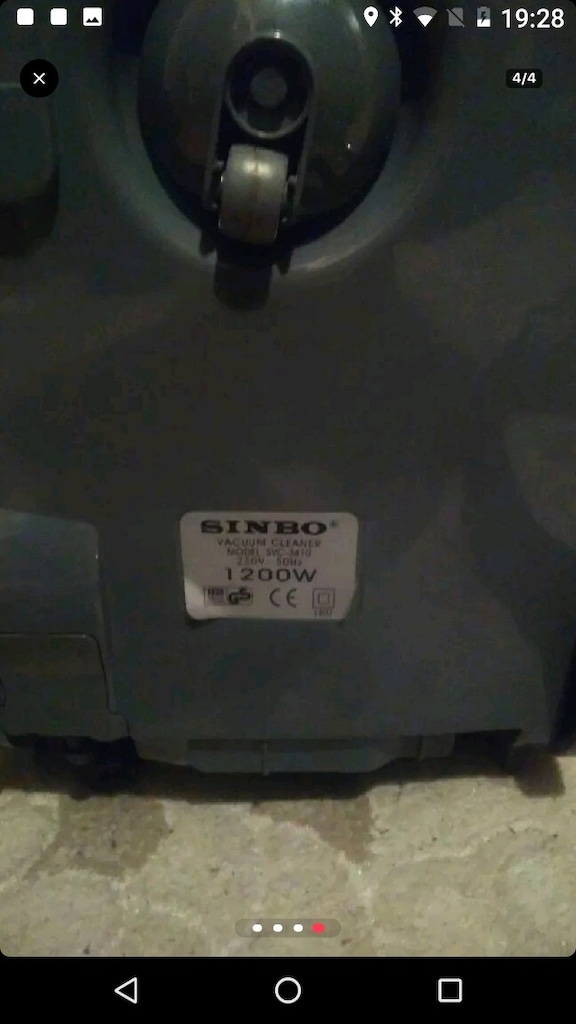 Sinbo 1200w Elektrik li süpürge - 4