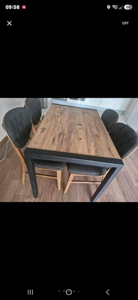 Ahşap Yemek Masası 70 x 120 cm - 5