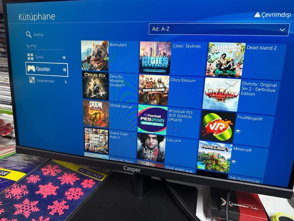 ps4 iki adet sıfır kol oyun yüklü yazılımsal kırıktır - 2