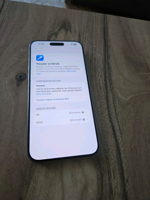 iPhone 15 Pro Max 256GB YD Açıklamayı Okuyabilirsiniz.