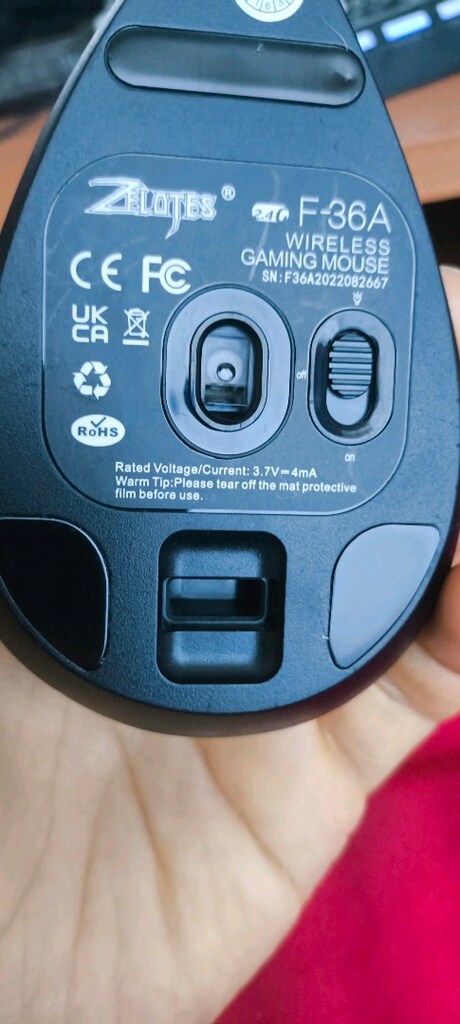 Zelotes F-36A Wireless Gaming Mouse. - 5