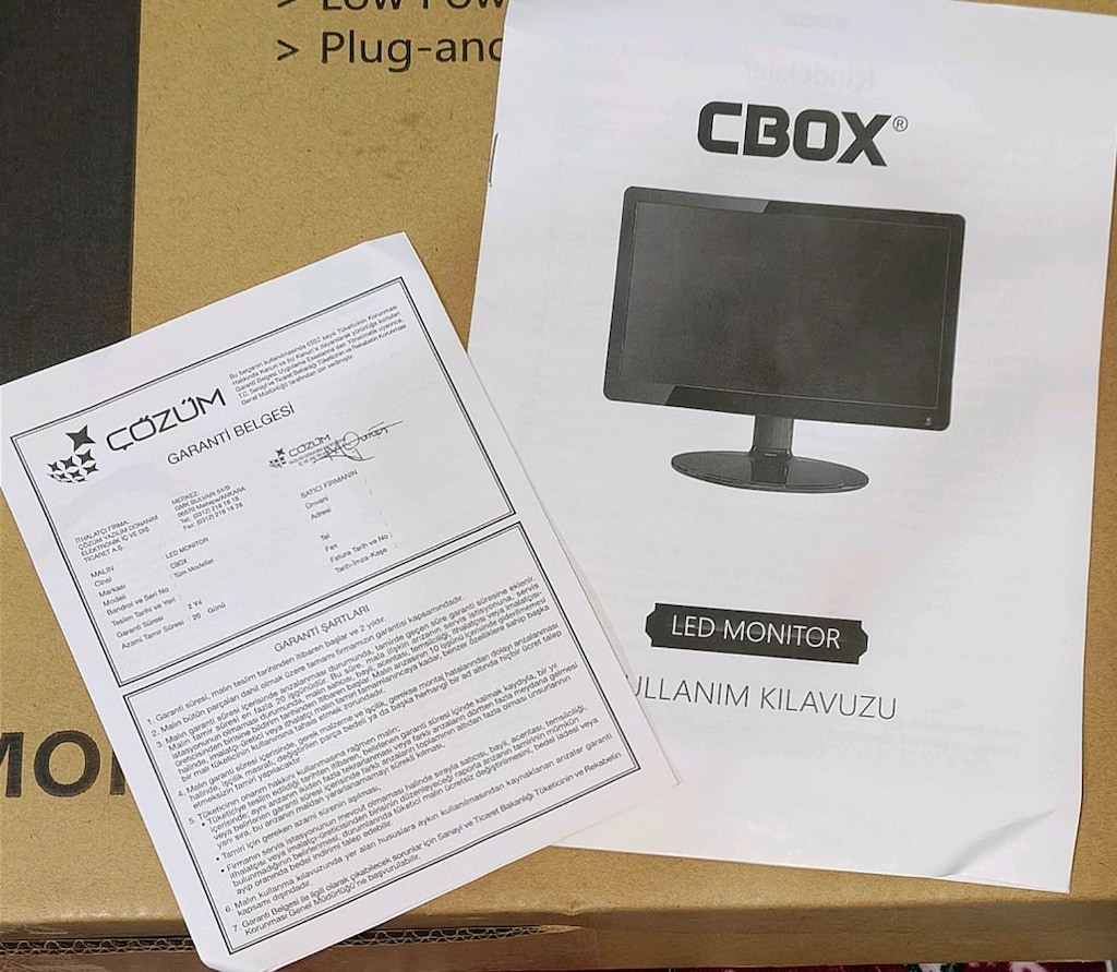 Sıfırdan Farksız CBOX 23.8" FHD Monitör (Kutulu/Garantili + Hediyeli) - 6