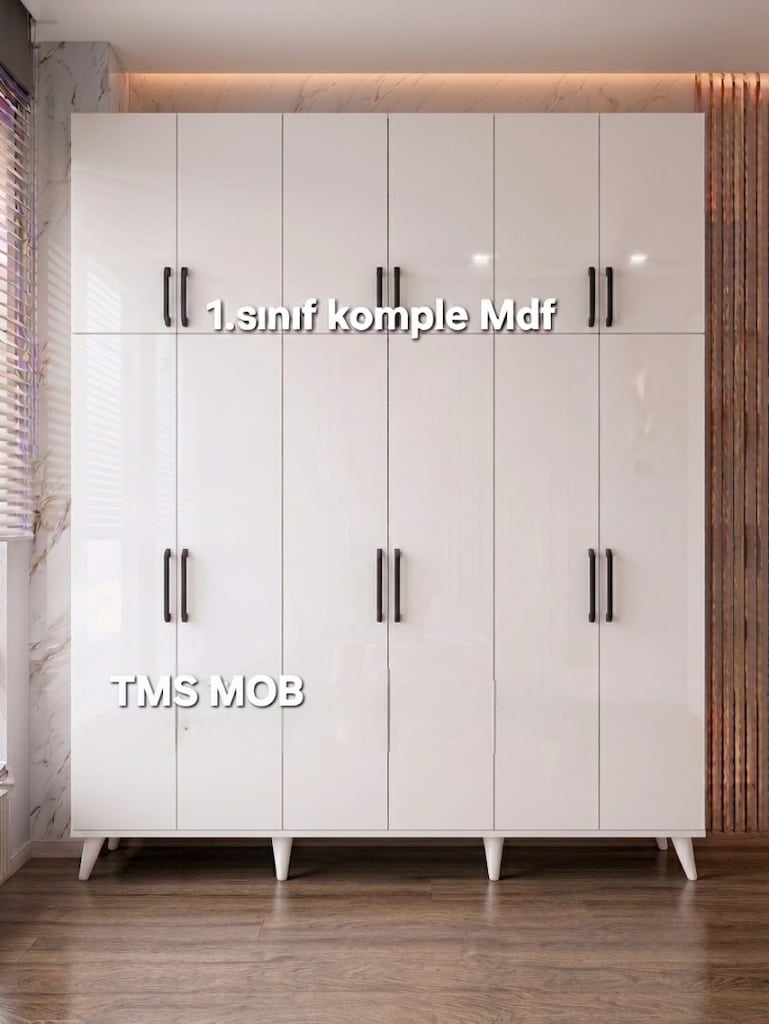 Mdf raflı dolap yüklük dolabı ayakkabılık malzeme dolabı Erzak dolabı - 2