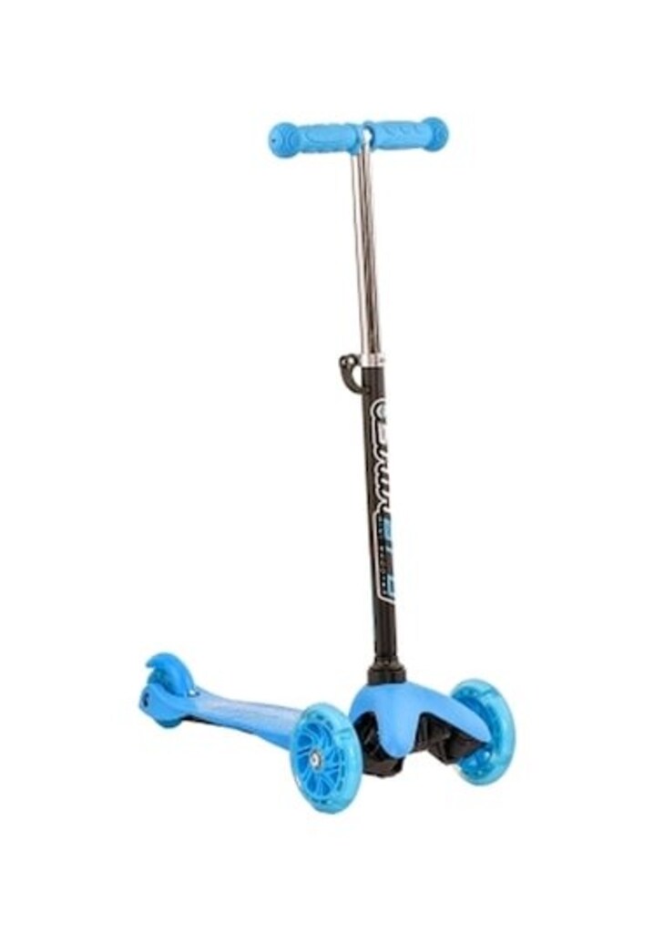 Shinaro Maxi Işıklı Mavi 3 Tekerlekli Çocuk Scooter - 13