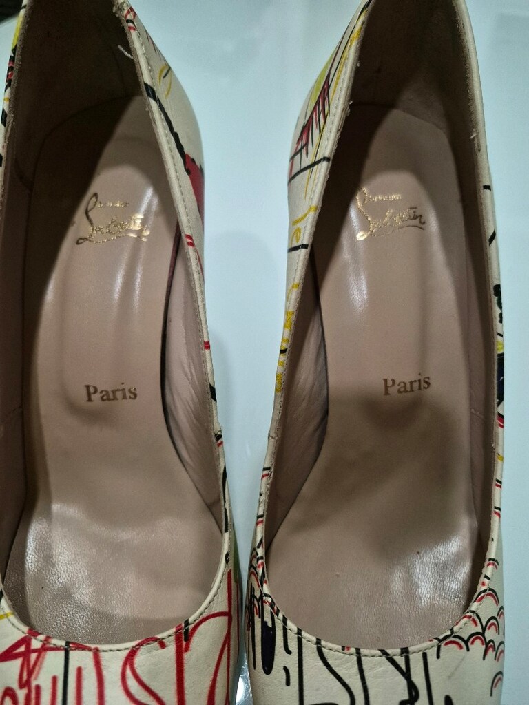 BEYAZ DESENLI DERI STILETTO 11 CM - 6