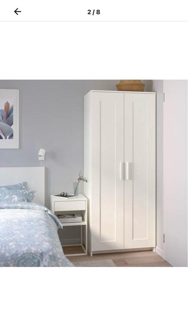 ikea gardırop, beyaz, 78×190 cm - 2
