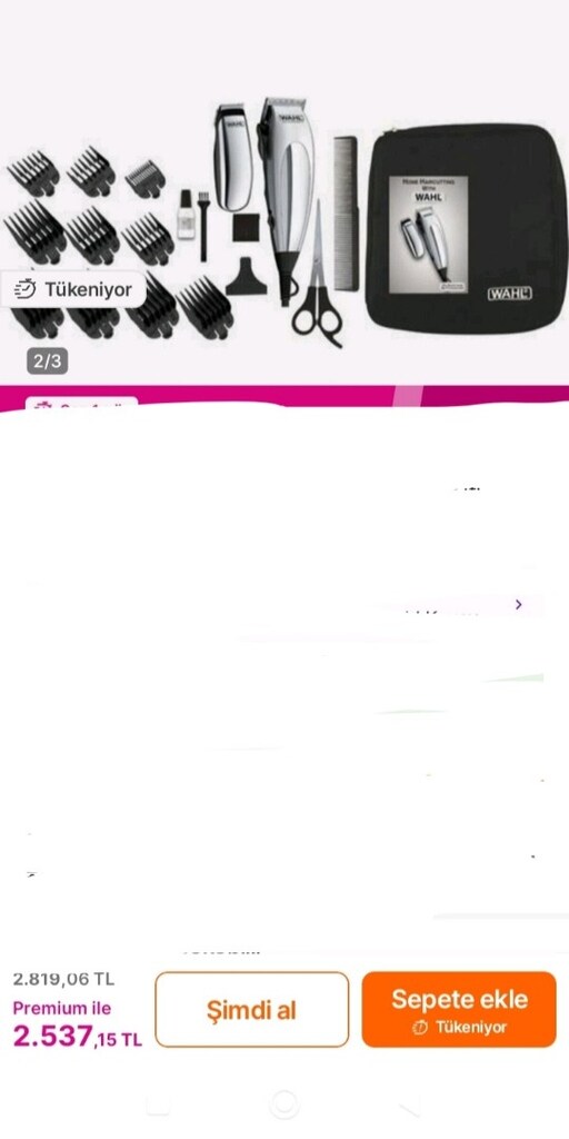 wahl traş makinesi seti - 2