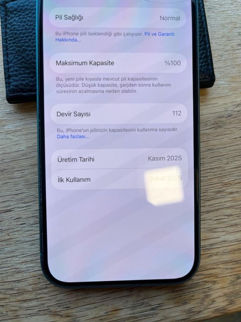 İPHONE 16. pil 100 kozmetik 10/10 - 3