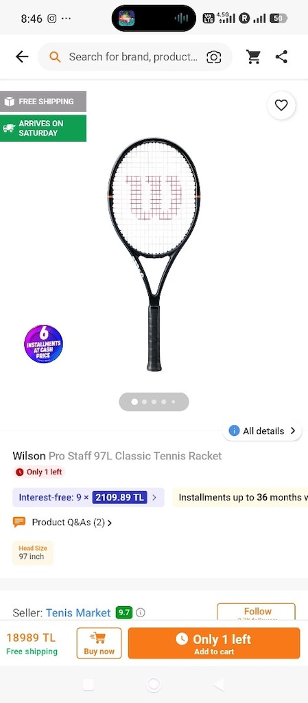 yeni Wilson tenis raketi - 2