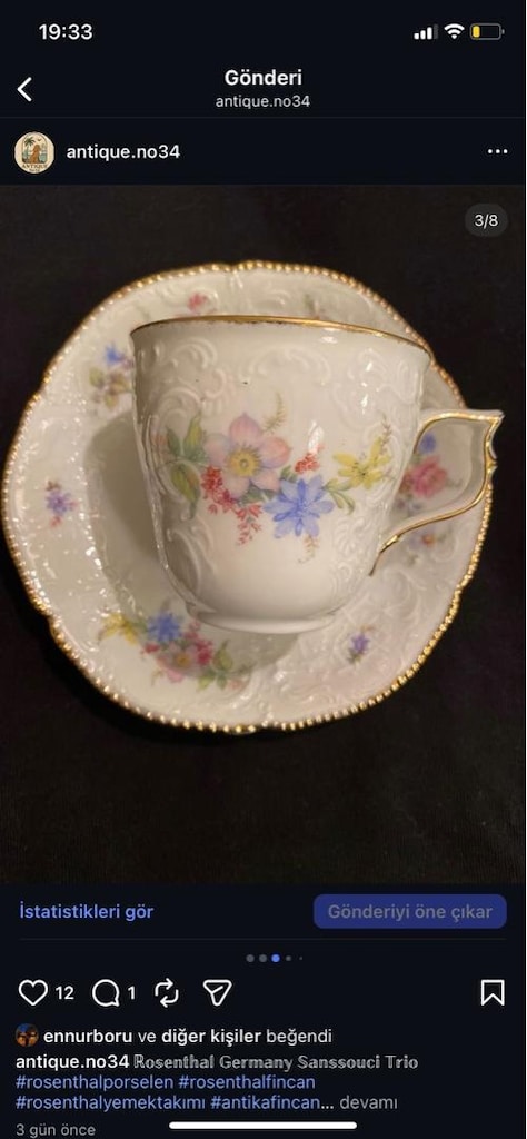 ANTİKA ROSENTHAL TRİO SET - 3