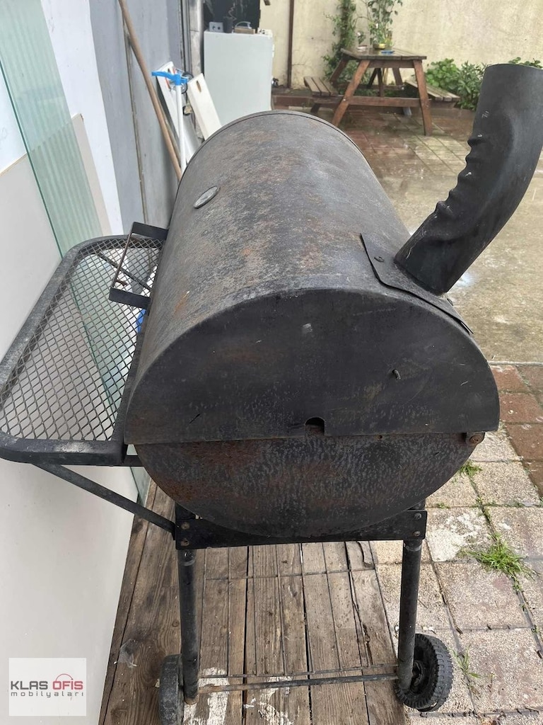 KLAS OFİS PENDİK 80x50x90 TEKERLEKLİ BARBEKÜ MANGAL İKİNCİ EL - 4
