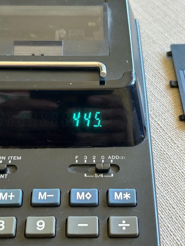 CASİO HR-22A BK şeritli Orjinal Japon üretimi Masa Hesap Makinesi - 2