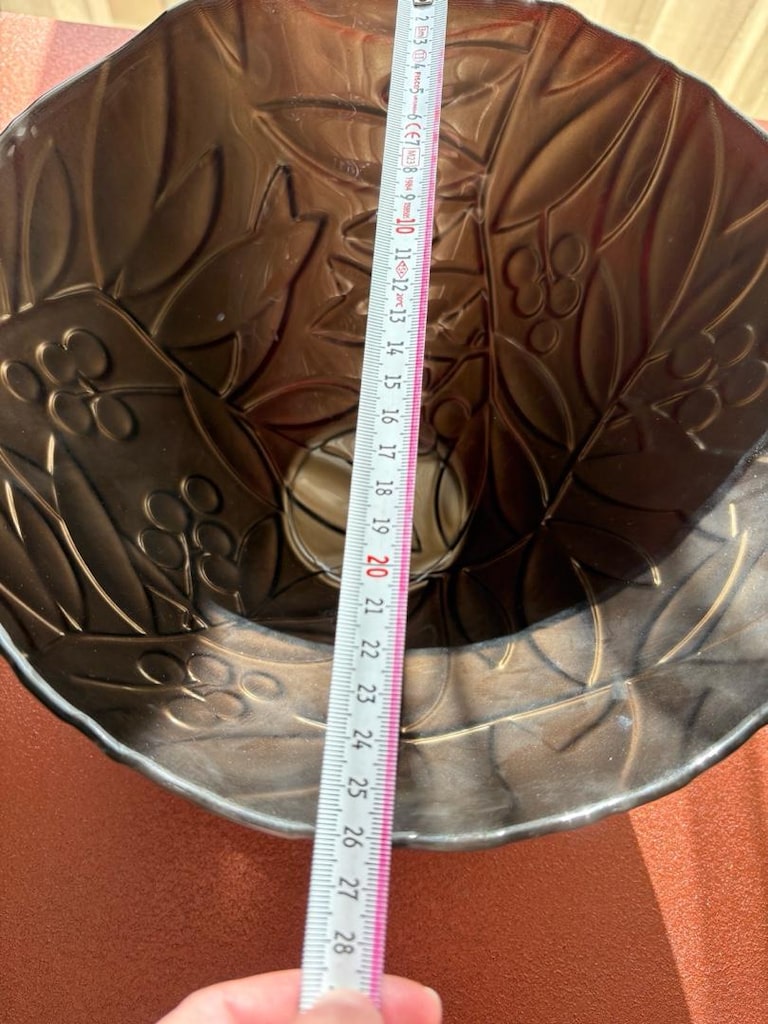 2 Adet Büyük Dekoratif Cam Kase – Sıfır / 26 cm - 3