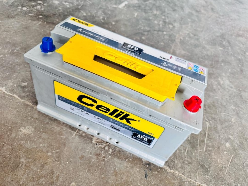 12v 100 amper alçak tip çıkma Çelik akü.!! yeni - sağlam.!! - 4
