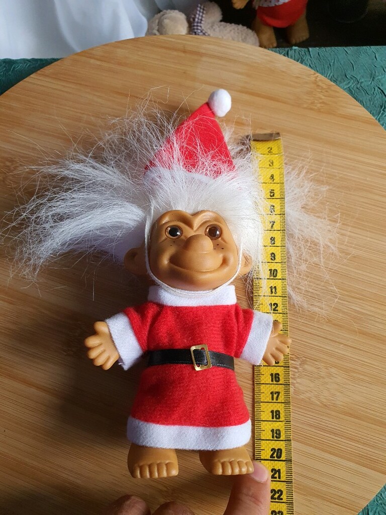 troll oyuncak bebek noel baba vintage - 8
