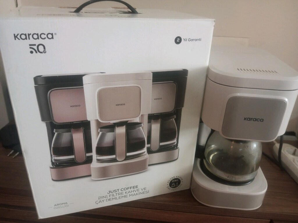 Karaca Beyaz Cam Damla Kahve Makinesi - 2