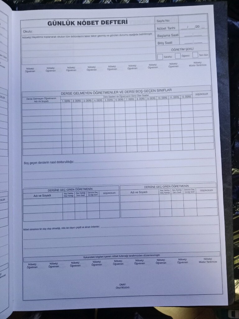 Nöbet defteri - 3