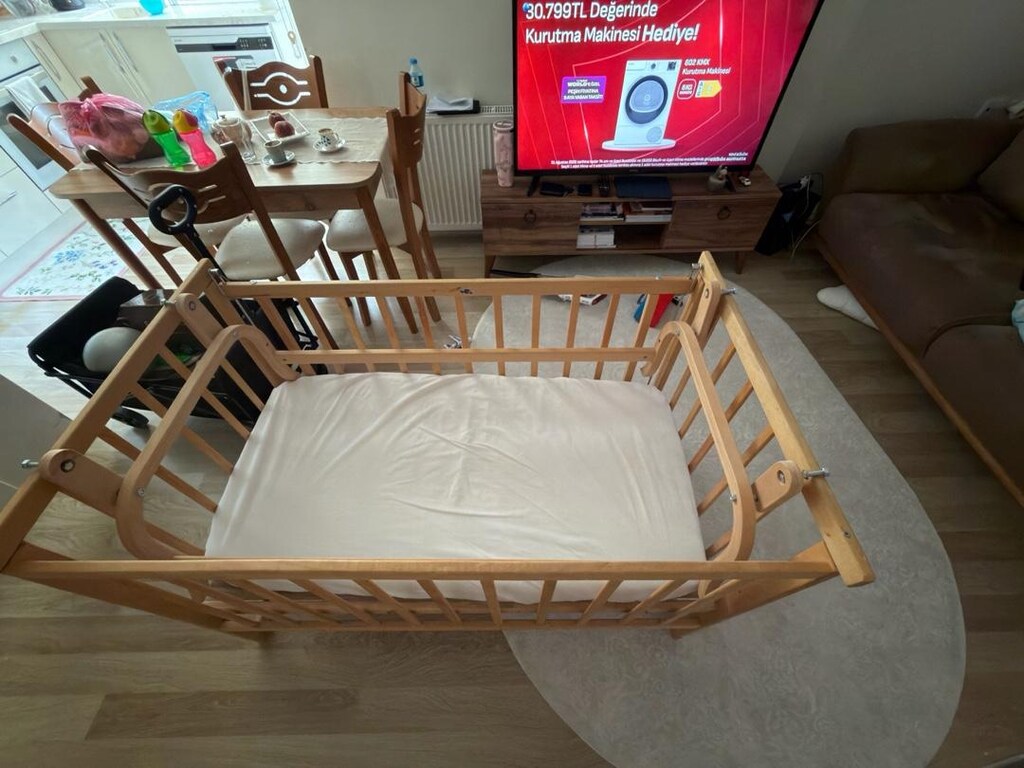 ahşap bebek beşiği - 7