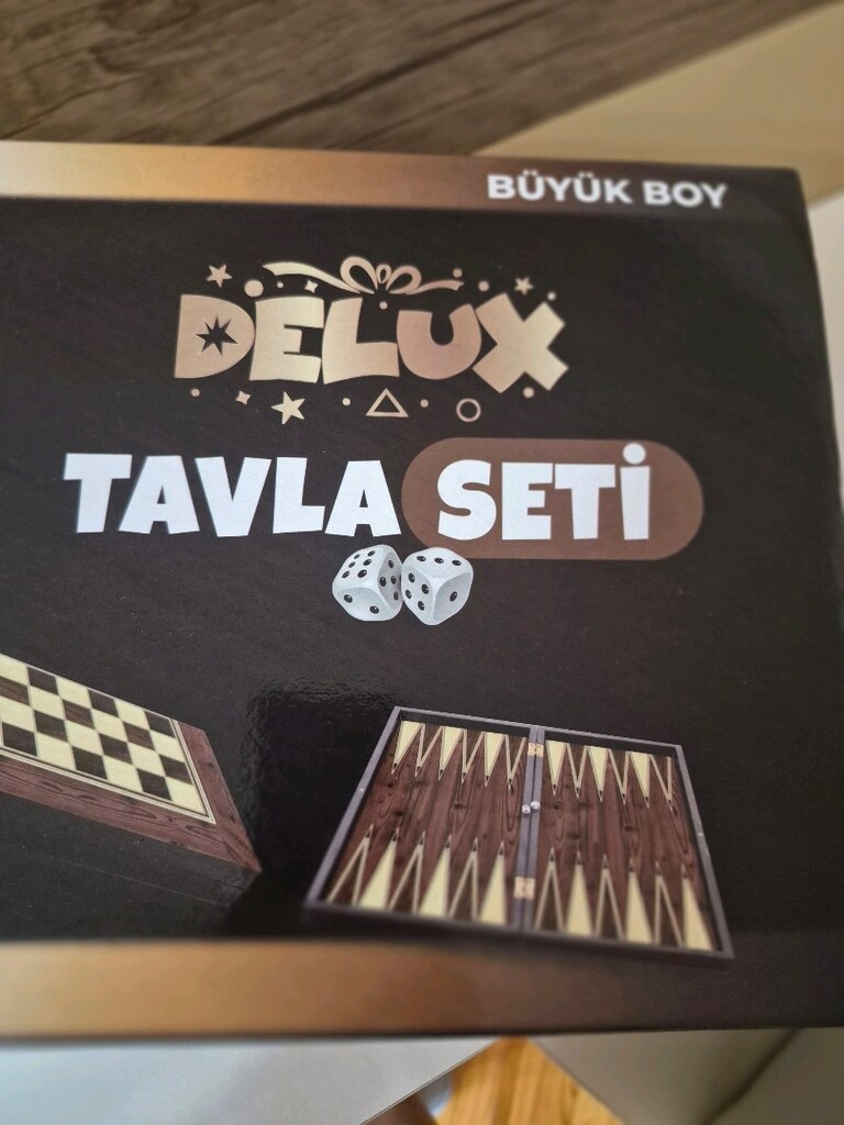 Ahşap tavla seti - 5