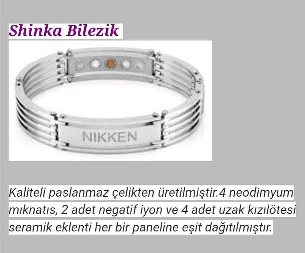 nikken manyetik terapi bileklik - 4