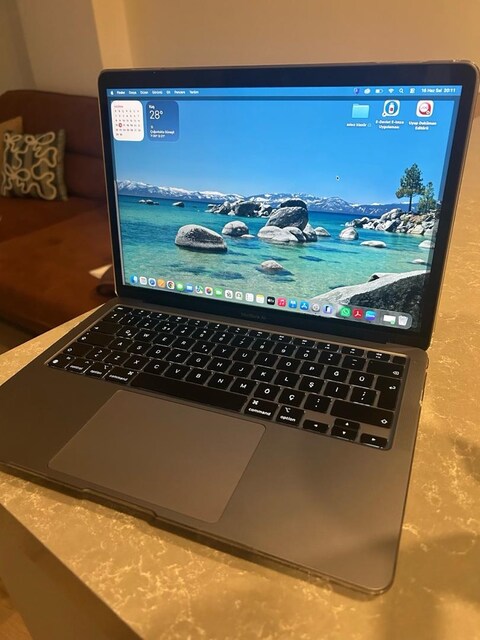 Apple Macbook Air M1+Logitech M350s Pebble 2 Bluetooth Kablosuz Mouse