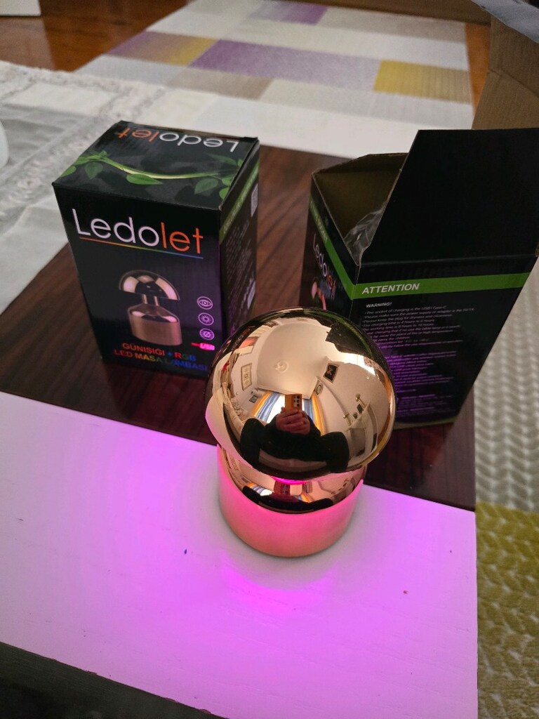 led şarj lı özel tasarım aydınlatma - 2