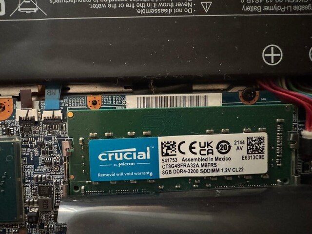 Crucial 16GB (2x8GB) DDR4 3200MHz CL22 Laptop RAM SO-DIMM Dual Channel