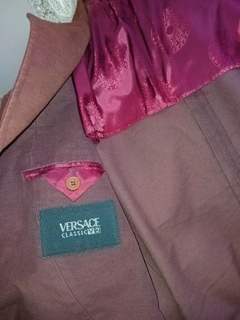 VERSACE V2 BORDO BLAZER CEKET 50 - 3