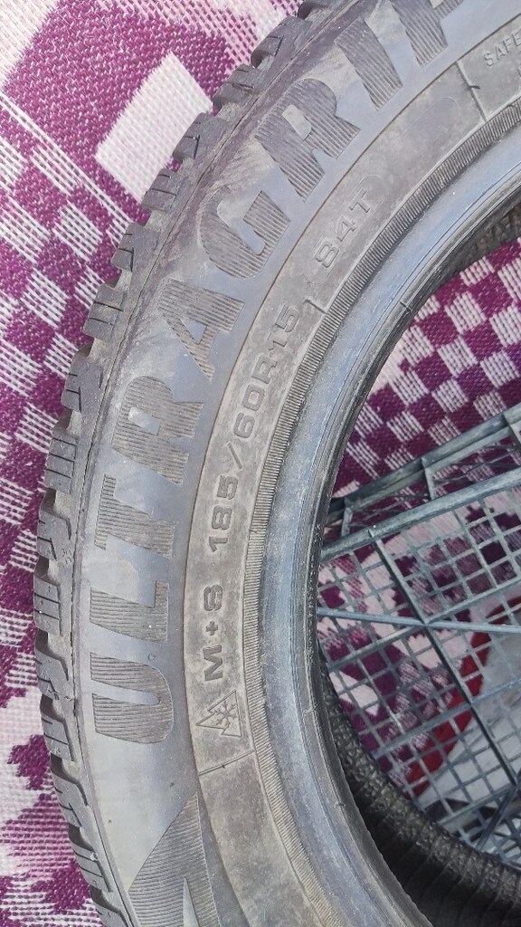 185/60/r15 kışlık goodyear ultragrip8 lastik 22/17 üretim 2 adet - 7