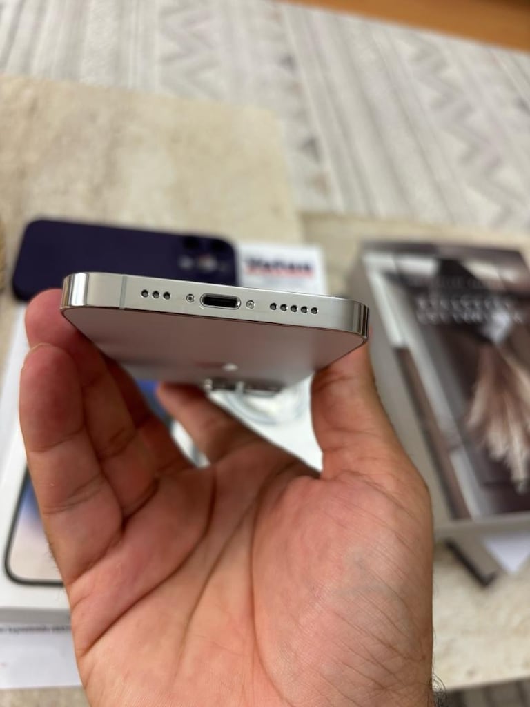 Yurtiçi sıfır gibi 14pro 128 gb kutu faturalı pil 85 hatasız - 7