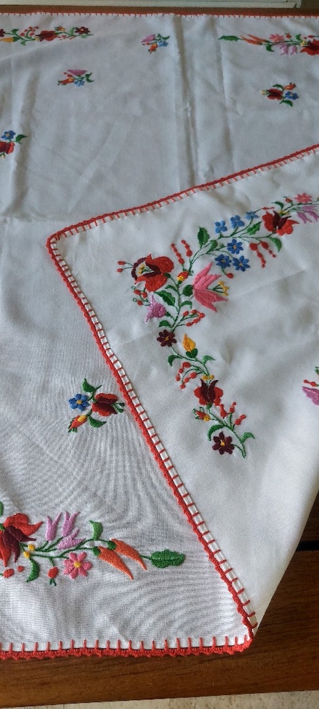 ANTIKA AVRUPA NAKIS MACAR ORTU 86CM BOL BIBERLI VE CİCEKLER TEMA SİFİR - 11