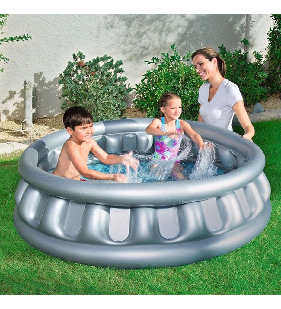 Bestway 51080 Şişme Havuz 152x43cm Metalik Gri - 2