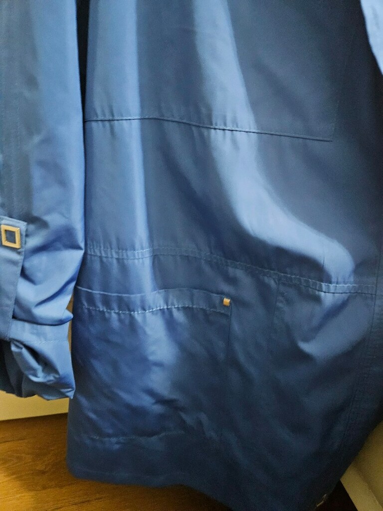 Trençkot (saks mavi renkli) - 5