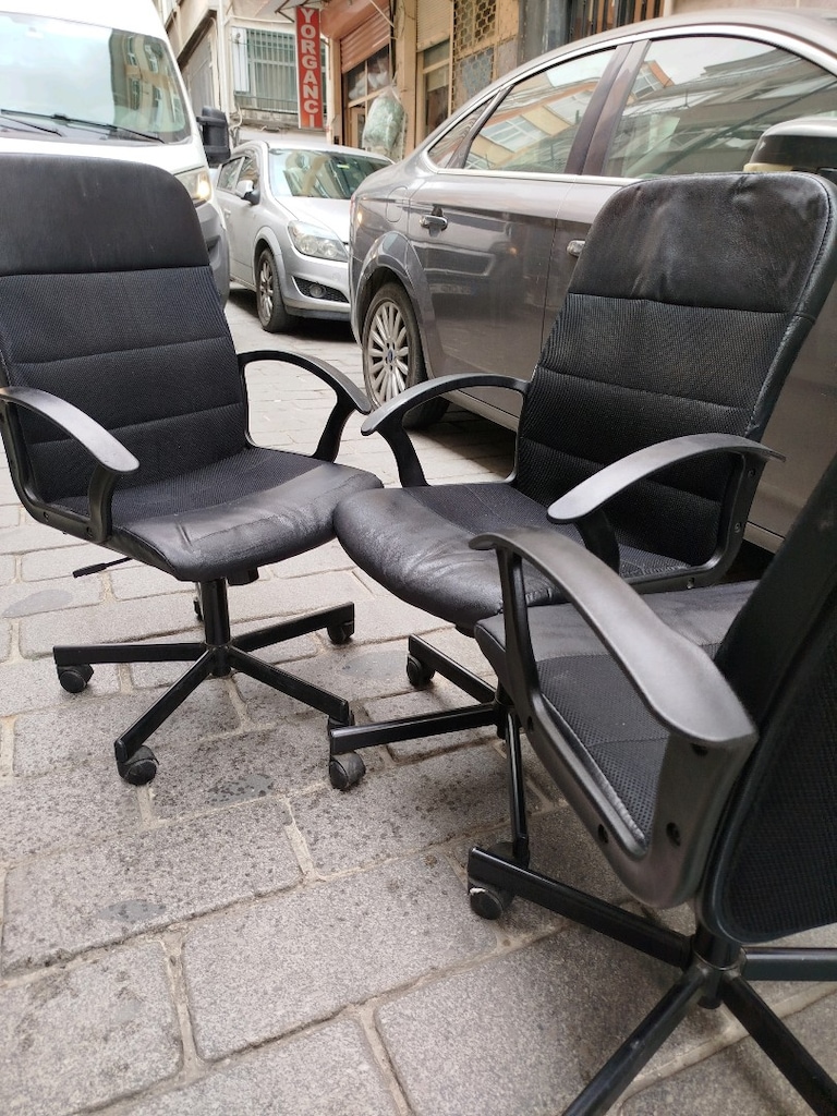 3 adet vinnex deri çalışma koltuğu - 8