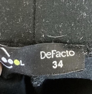 defacto çelik örme ön yırtmaçlı pantolon 34-36 KIŞŞŞ - 7