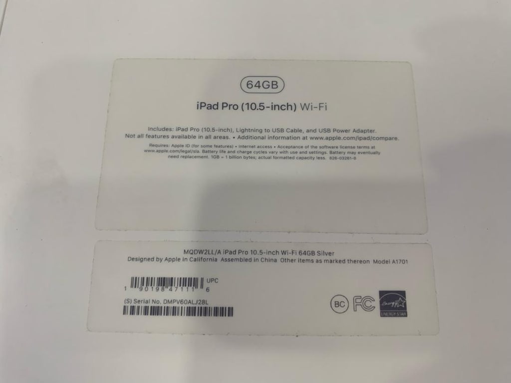 İpad Pro 10.5 inç A1701 model 64 gb 120hz tr cihaz kutulu - 7